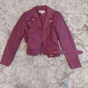 Michael Kors Berry Faux Leather Jacket